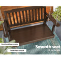 Gardeon 2 Seat Porch Swing Chair Wooden Bench Brown Outdoor