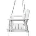 Gardeon Porch Swing Chair Wooden White Garden Outdoor Furniture