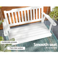 Gardeon Porch Swing Chair Wooden White Garden Outdoor Furniture