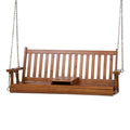 Gardeon 2 Seat Wooden Porch Swing Chair with Cup Holder