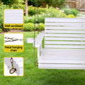 Gardeon 2 Seater Wooden Swing Chair Cup Holder Porch Outdoor