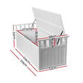 Gardeon Outdoor Storage Bench 129cm Wooden Garden Box White XL
