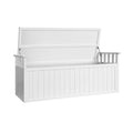 Gardeon Outdoor Storage Bench 129cm Wooden Garden Box White XL