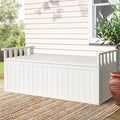 Gardeon Outdoor Storage Bench 129cm Wooden Garden Box White XL