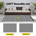 Gardeon Outdoor Rug 120x180cm Large Reversible Patio Carpet PP