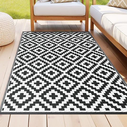 Gardeon Outdoor Rug 120x180cm Large Reversible Patio Carpet PP