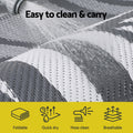 Gardeon Outdoor Rug 152x244cm Reversible Large Leaf Patio Carpet