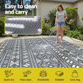 Gardeon Outdoor Rug 274x366cm Reversible Large Area Mat Patio