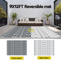 Gardeon Outdoor Rug 274x366cm Reversible Large Area Mat Patio