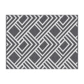 Gardeon Outdoor Rugs 274x366cm Reversible PP Dual-Sided Area Mat Large Carpet Patio Rug Grey