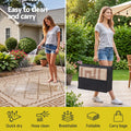 Gardeon Outdoor Rugs 274x366cm Large Carpet Reversible PP Dual-Sided Area Mat Patio Rug Khaki
