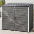 Gardeon 1170L Outdoor Storage Box Grey Lockable Cabinet Shed