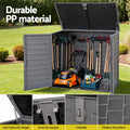 Gardeon 1170L Outdoor Storage Box Grey Lockable Cabinet Shed