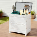 Gardeon 159L Outdoor Storage Box Stackable Cupboard Wheels