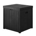 Gardeon Outdoor Storage Box 195L Black Garden Bench Organiser