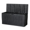 Gardeon 220L Outdoor Storage Box Black Lockable Garden Deck Shed