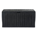 Gardeon 220L Outdoor Storage Box Black Lockable Garden Deck Shed