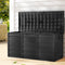 Gardeon 290L Outdoor Storage Box Lockable Black Garden Deck