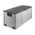 Gardeon 290L Outdoor Storage Box Lockable Garden Deck Shed Black