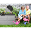 Gardeon 290L Outdoor Storage Box Lockable Garden Deck Shed Black