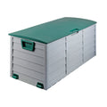 Gardeon 290L Outdoor Storage Box Lockable Green Garden Deck Shed