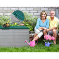 Gardeon 290L Outdoor Storage Box Lockable Green Garden Deck Shed