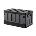 Gardeon Collapsible Outdoor Storage Box 60L Stackable Folding Camping Organizer Black