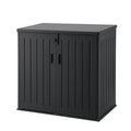 Gardeon 775L Outdoor Storage Box Black Lockable Cabinet Shed