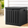 Gardeon 80L Outdoor Storage Box Lockable Garden Shed Black
