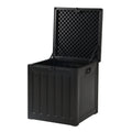 Gardeon 80L Outdoor Storage Box Lockable Garden Shed Black