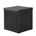 Gardeon 80L Outdoor Storage Box Lockable Garden Shed Black
