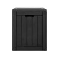 Gardeon Outdoor Storage Box 118L Lockable Garden Tool Shed Black