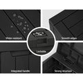 Gardeon Outdoor Storage Box 118L Lockable Garden Tool Shed Black