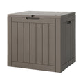 Gardeon Outdoor Storage Box 118L Grey Lockable Garden Shed