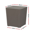 Gardeon Outdoor Storage Box 43L Garden Bench Tool Shed Side Table