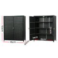 Gardeon Outdoor Storage Cabinet Box Wicker Shelf Garage Garden