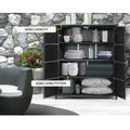 Gardeon Outdoor Storage Cabinet Box Wicker Shelf Garage Garden
