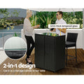 Gardeon Outdoor Storage Cabinet Box Wicker Shelf Garage Garden