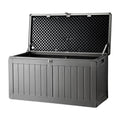 Gardeon 190L Outdoor Storage Box Lockable Garden Bench Black
