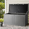 Gardeon 190L Outdoor Storage Box Lockable Garden Bench Black