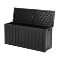 Gardeon Outdoor Storage Box 240L Lockable Garden Bench Black