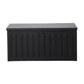 Gardeon Outdoor Storage Box 240L Lockable Garden Bench Black