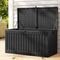 Gardeon 270L Outdoor Storage Box Bench Lockable Black