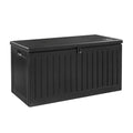 Gardeon 270L Outdoor Storage Box Bench Lockable Black