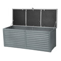 Gardeon 390L Outdoor Storage Box Bench Lockable Black