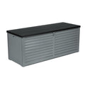Gardeon 390L Outdoor Storage Box Bench Lockable Black