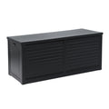 Gardeon 490L Outdoor Storage Box Lockable Garden Bench Black