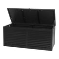 Gardeon 490L Outdoor Storage Box Lockable Garden Bench Black