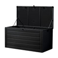 Gardeon 680L Outdoor Storage Box Lockable Garden Bench Black