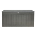 Gardeon 830L Outdoor Storage Box Black Lockable Garden Bench Tool